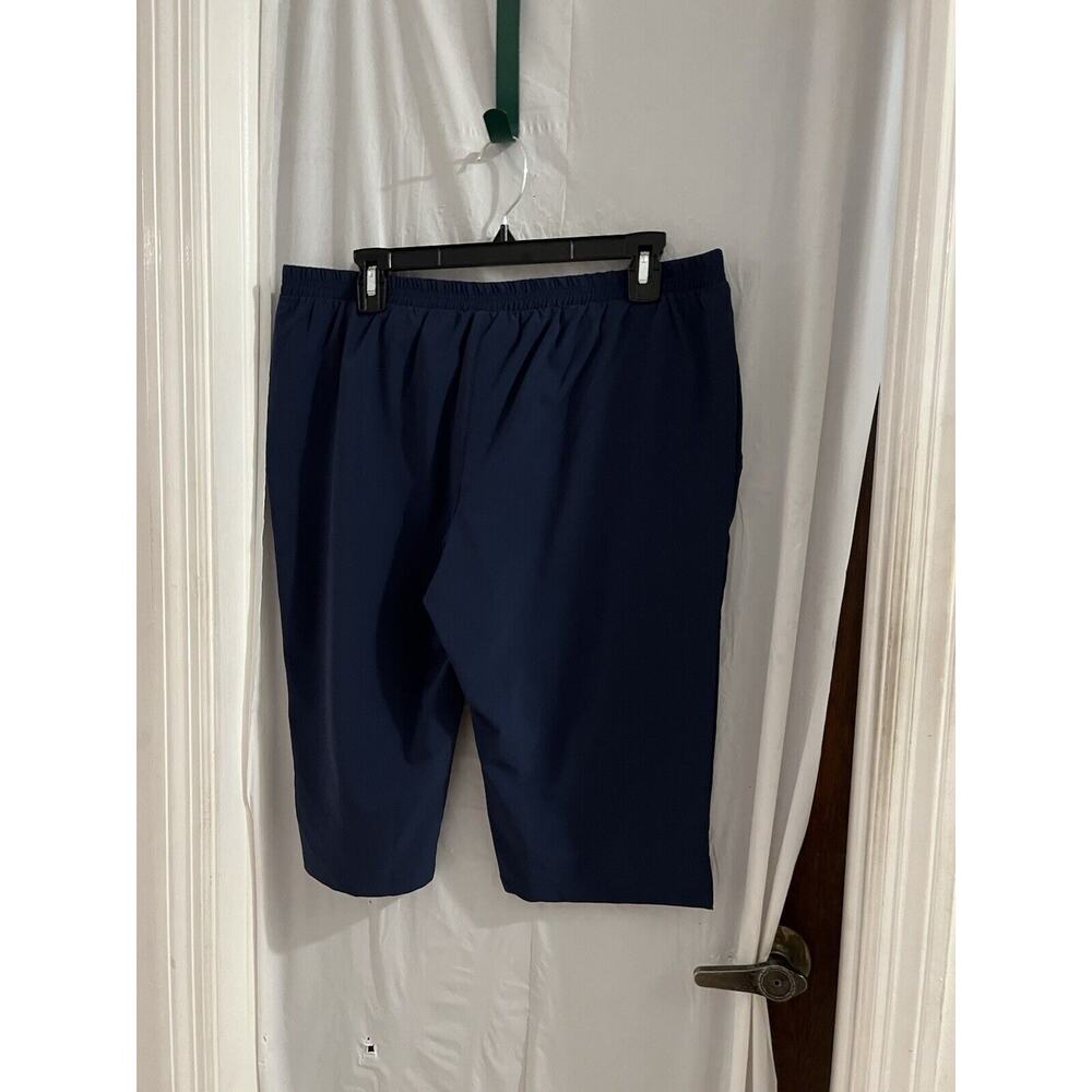 Coolibar Blue Swim Capri Pants Sz M Upf 50 Beachwear Resort Pockets - Picture 3 of 7